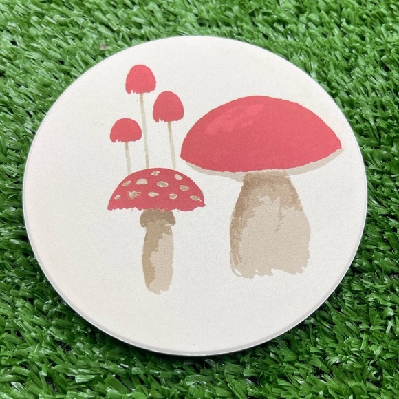 Watercolor Mushroom Coaster, Style C, NWOT, For Bundles - Picture 1 of 3